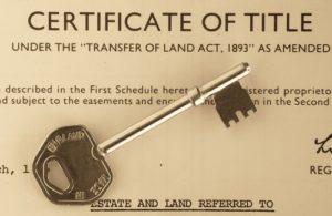 a title deed for a house
